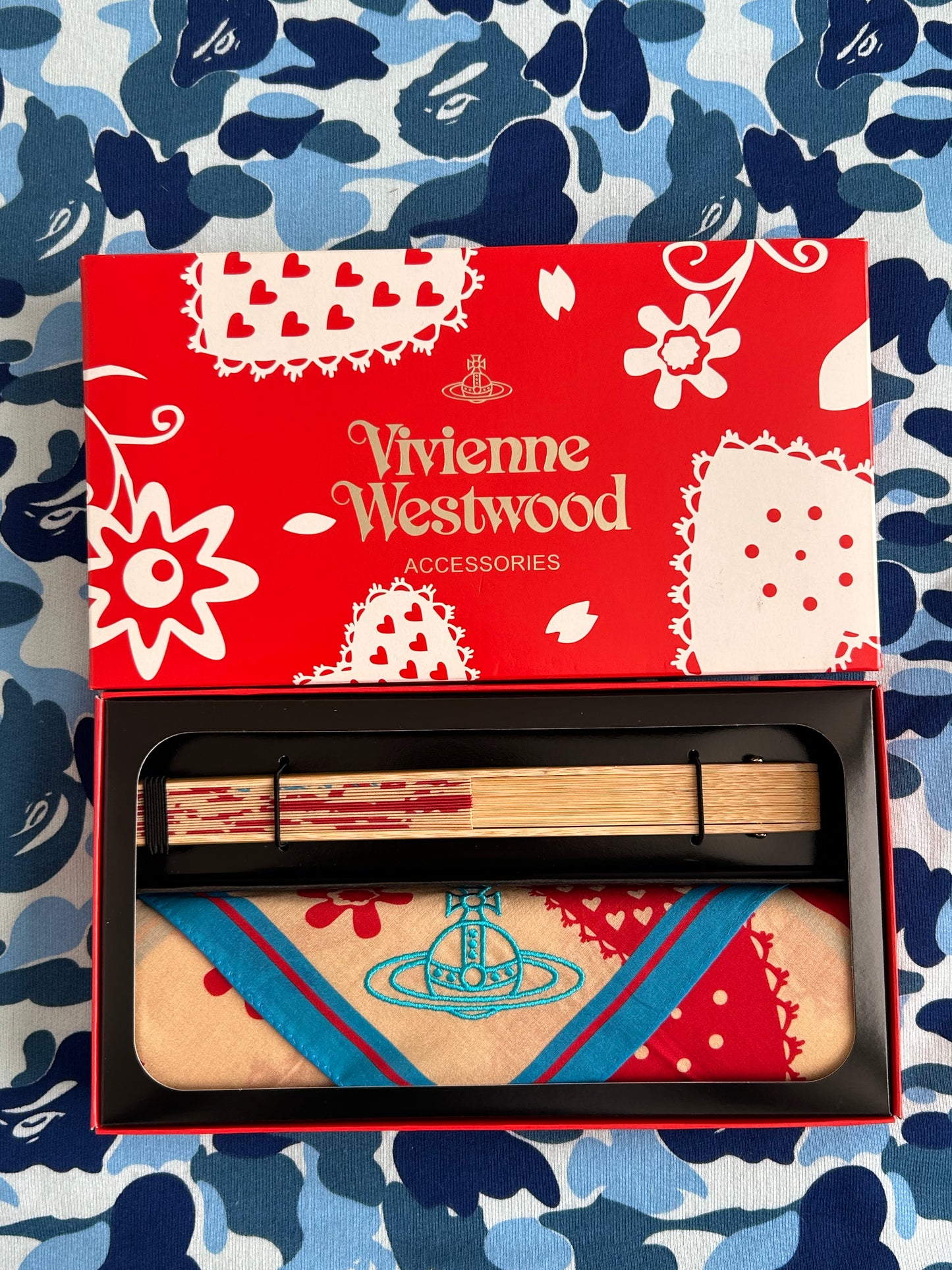 Vivienne Westwood Fan Handkerchief Red Box Set